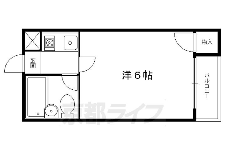 京都府京都市左京区高野竹屋町 一乗寺駅 1K マンション 賃貸物件詳細