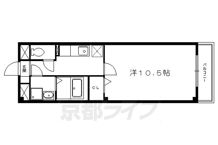 京都府京都市左京区下鴨松ノ木町 北大路駅 1K マンション 賃貸物件詳細