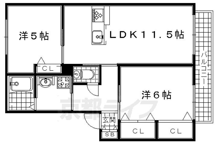 京都府城陽市寺田 寺田駅 2LDK アパート 賃貸物件詳細