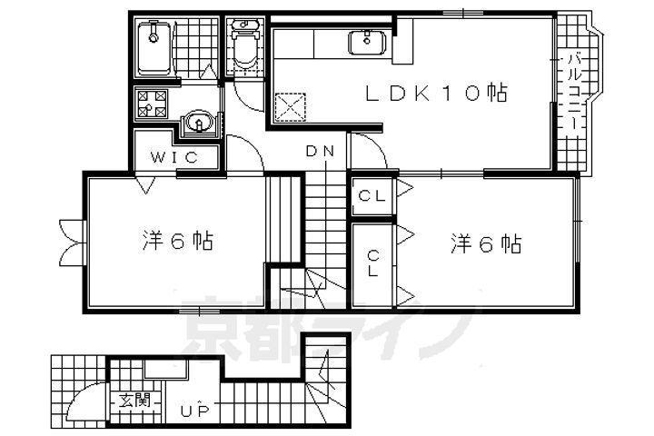 京都府城陽市寺田 城陽駅 2DK アパート 賃貸物件詳細