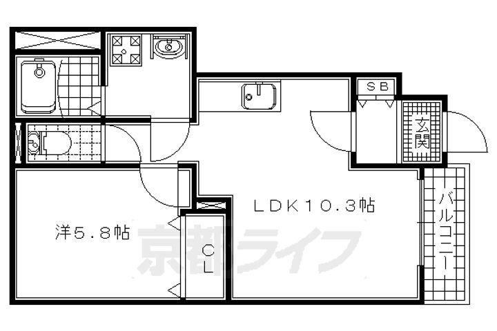 コンフォール菟道 1階 1LDK 賃貸物件詳細