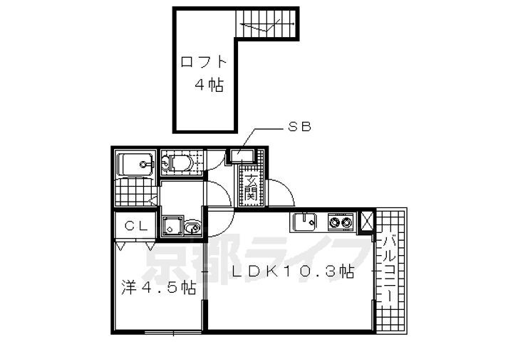京都府京田辺市三山木谷垣内 ＪＲ三山木駅 1LDK アパート 賃貸物件詳細