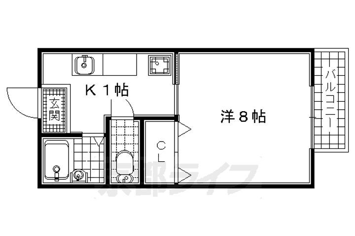京都府八幡市八幡大芝 石清水八幡宮駅 1K マンション 賃貸物件詳細