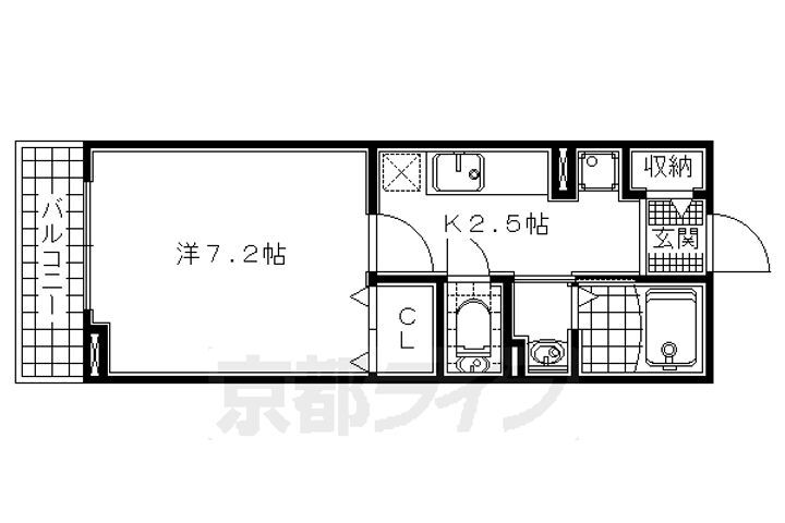 京都府京田辺市田辺勇田 新田辺駅 1K アパート 賃貸物件詳細