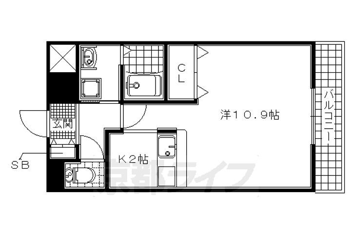 レジデンス宗園 1階 1K 賃貸物件詳細