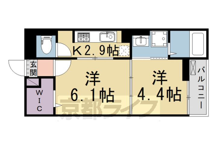 京都府京田辺市東鍵田 新田辺駅 1DK マンション 賃貸物件詳細