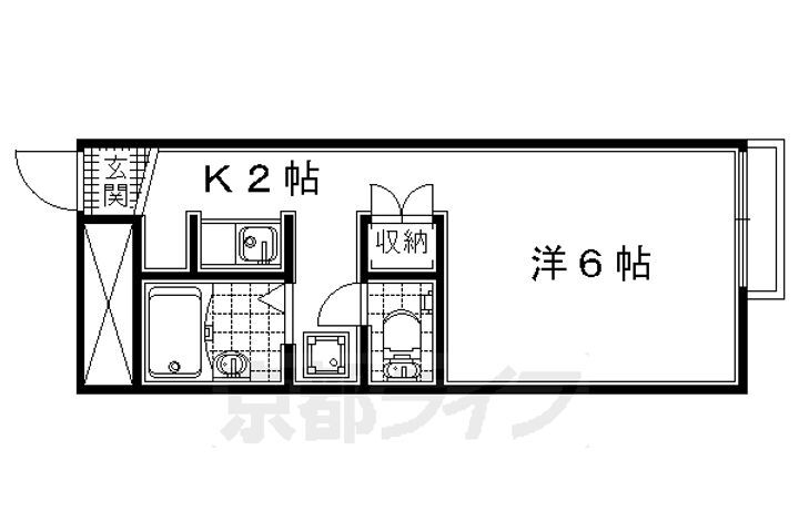 京都府八幡市男山金振 樟葉駅 1K アパート 賃貸物件詳細