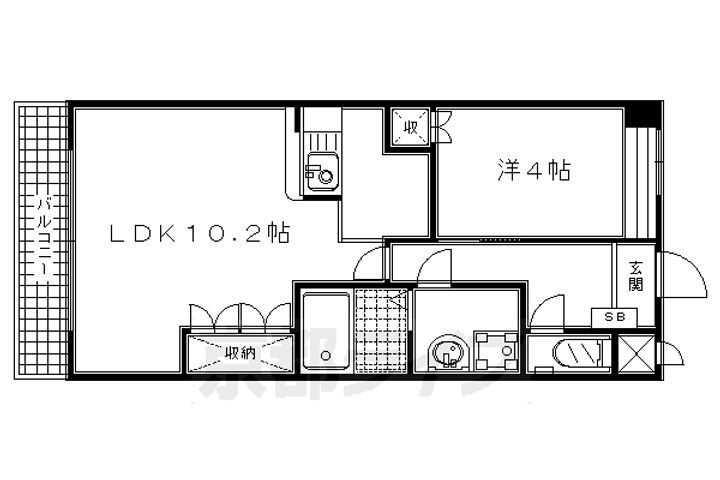 京都府京都市伏見区羽束師古川町 長岡京駅 1LDK マンション 賃貸物件詳細