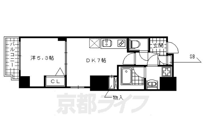 京都府京都市中京区西ノ京上合町 円町駅 1DK マンション 賃貸物件詳細
