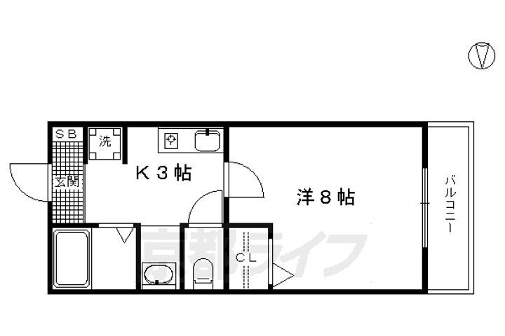 京都府京都市南区唐橋堂ノ前町 西大路駅 1K アパート 賃貸物件詳細