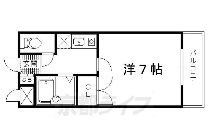 京都府京都市北区大将軍一条町 北野白梅町駅 1K マンション 賃貸物件詳細