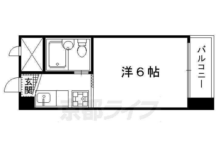 京都府京都市北区衣笠荒見町 北野白梅町駅 1K マンション 賃貸物件詳細