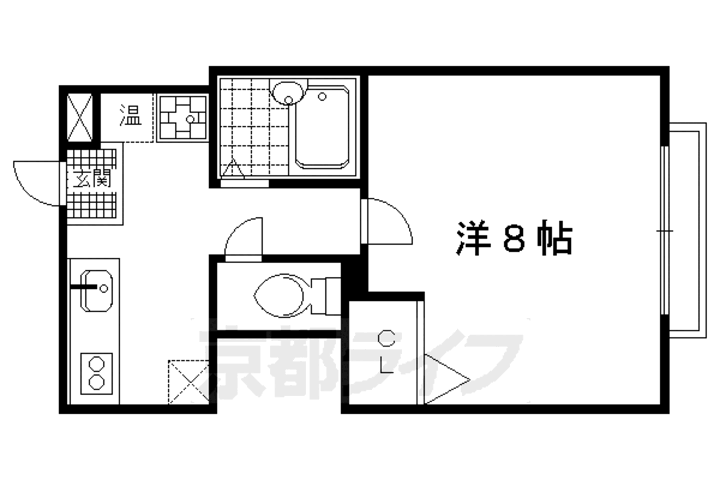 京都府京都市上京区西社町 鞍馬口駅 1K アパート 賃貸物件詳細