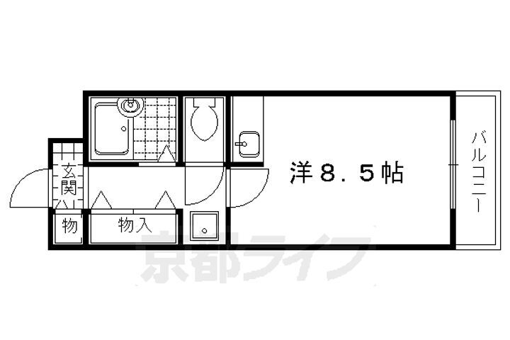 京都府京都市北区衣笠荒見町 北野白梅町駅 ワンルーム マンション 賃貸物件詳細