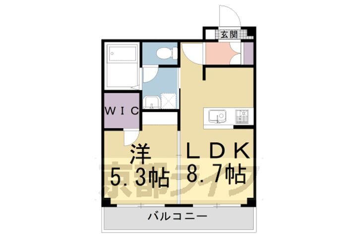 京都府京都市北区衣笠東御所ノ内町 北野白梅町駅 1LDK マンション 賃貸物件詳細