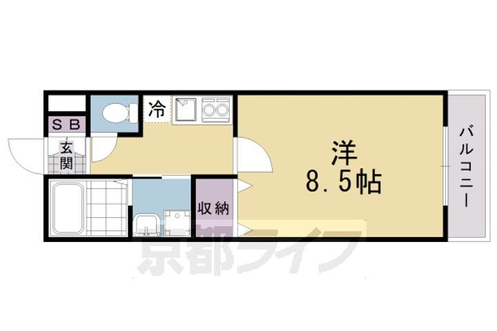 京都府京都市伏見区深草鈴塚町 伏見稲荷駅 1K マンション 賃貸物件詳細