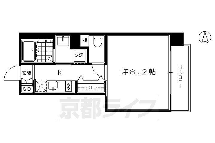 京都府京都市南区東九条西明田町 十条駅 1K マンション 賃貸物件詳細