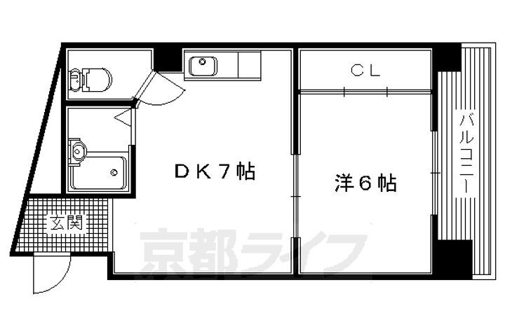 大阪府枚方市町楠葉１丁目 樟葉駅 1DK マンション 賃貸物件詳細