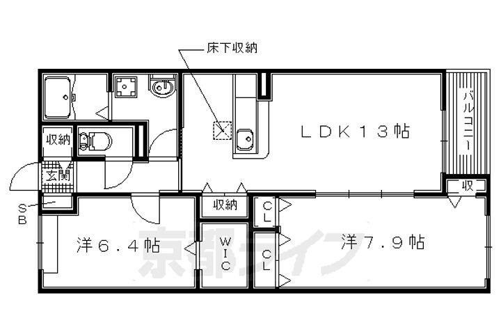 京都府京田辺市宮津佐牙垣内 近鉄宮津駅 2LDK アパート 賃貸物件詳細