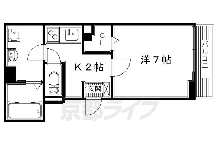 京都府宇治市神明 ＪＲ小倉駅 1K アパート 賃貸物件詳細