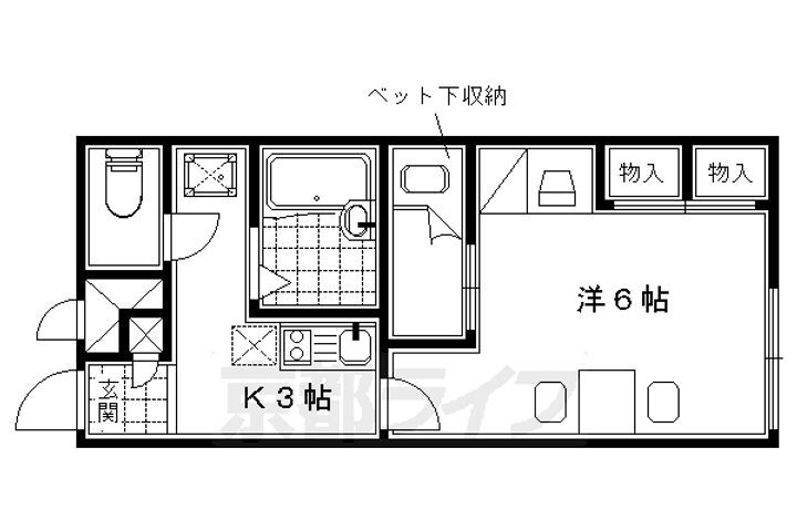 京都府木津川市木津 木津駅 1K アパート 賃貸物件詳細