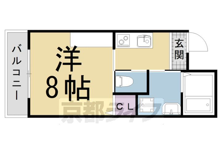 京都府京都市北区西賀茂南大栗町 北大路駅 1K マンション 賃貸物件詳細