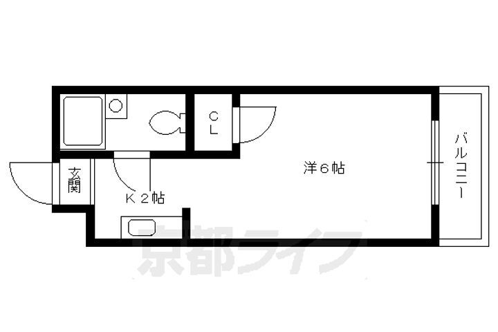 京都府京都市上京区新猪熊東町 北野白梅町駅 1K マンション 賃貸物件詳細