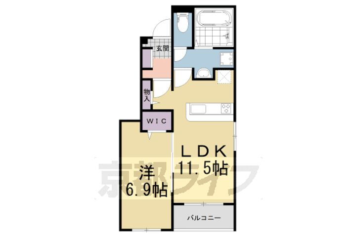 京都府木津川市加茂町里中門伝 加茂駅 1LDK アパート 賃貸物件詳細