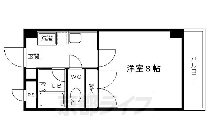 京都府京都市右京区西院春栄町 西院駅 1K マンション 賃貸物件詳細