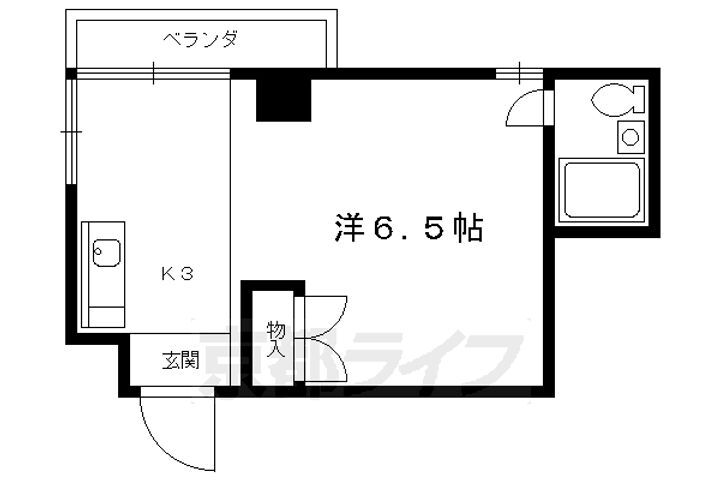 京都府京都市北区衣笠東御所ノ内町 北野白梅町駅 1K マンション 賃貸物件詳細