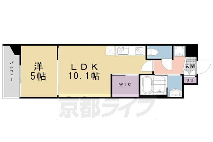 スワンズ京都東寺ガーデン 4階 1LDK 賃貸物件詳細