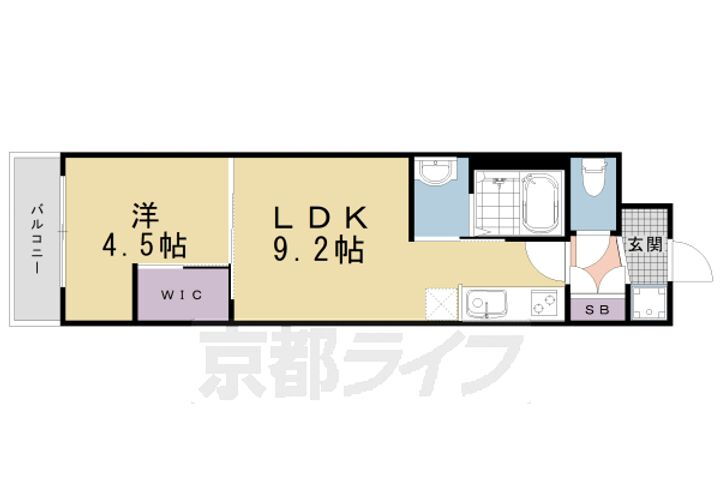 スワンズ京都東寺ガーデン 3階 1LDK 賃貸物件詳細