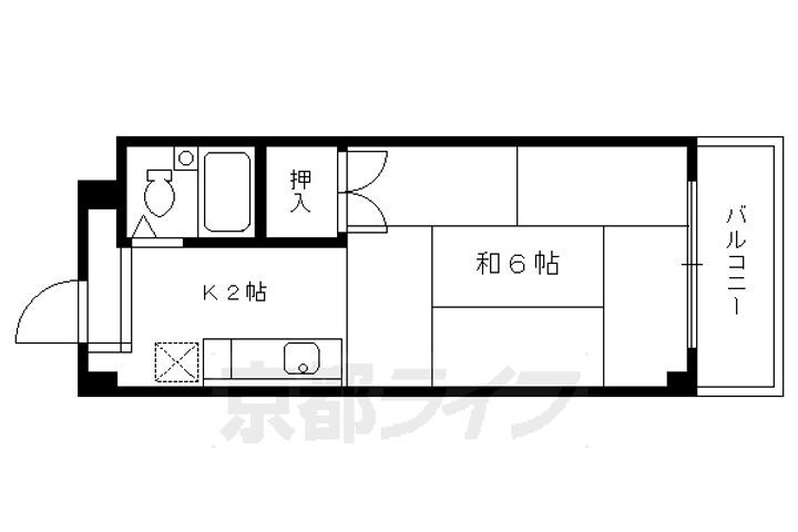 京都府京都市伏見区西柳町 中書島駅 1K マンション 賃貸物件詳細