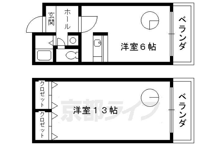 京都府京都市伏見区大宮町 丹波橋駅 2K マンション 賃貸物件詳細