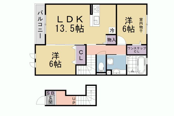 滋賀県大津市今堅田２丁目 賃貸アパート