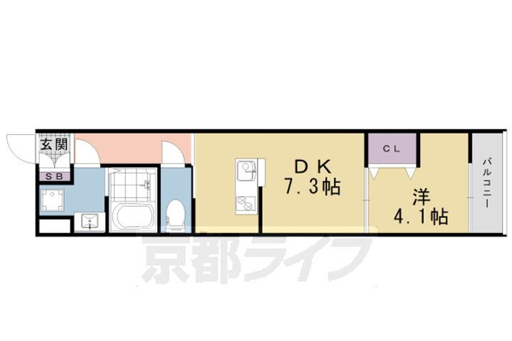 フォーリアライズ京都東寺 5階 1DK 賃貸物件詳細