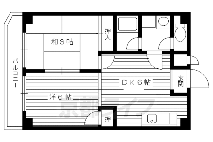 京都府京都市伏見区深草谷口町 藤森駅 2DK マンション 賃貸物件詳細