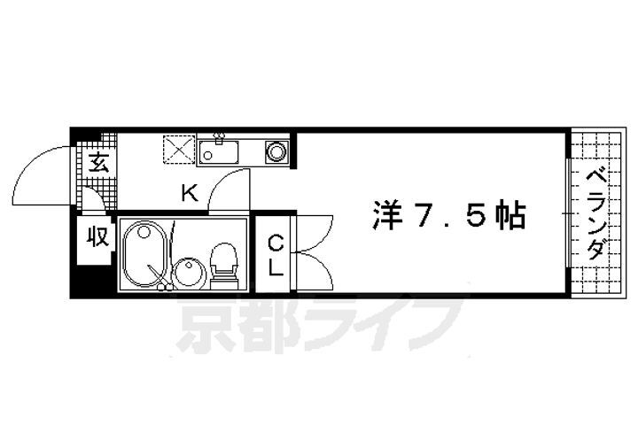 京都府京都市伏見区深草西浦町８丁目 竹田駅 1K マンション 賃貸物件詳細
