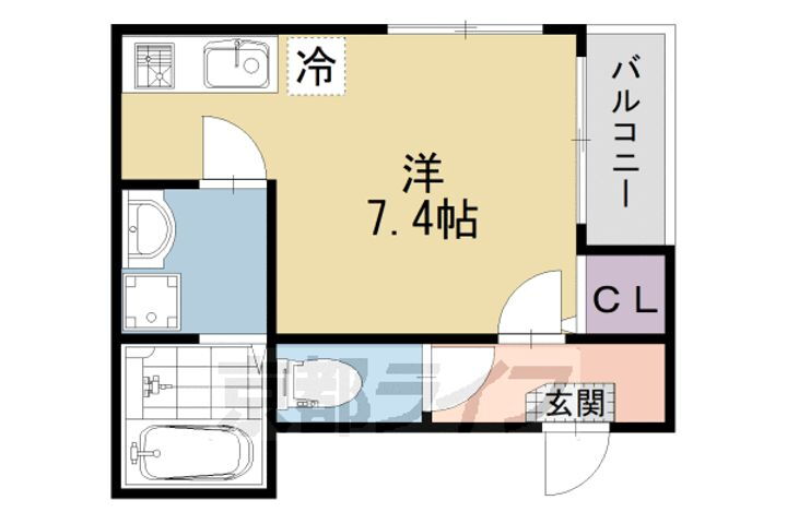 京都府京都市伏見区深草寺内町 藤森駅 1K アパート 賃貸物件詳細