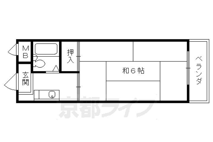 京都府京都市伏見区向島西堤町 向島駅 1K マンション 賃貸物件詳細