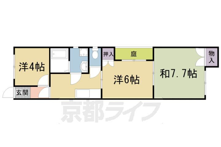 京都府京都市中京区西ノ京北壺井町 円町駅 3K マンション 賃貸物件詳細