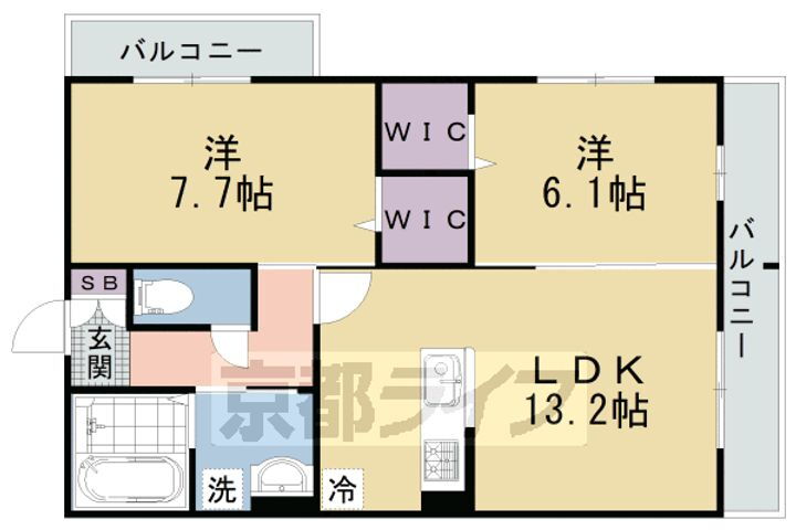 ヴァン　ソレイユ　二条 1階 2LDK 賃貸物件詳細