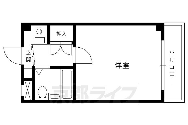 京都府京都市右京区西京極東大丸町 西京極駅 1K マンション 賃貸物件詳細