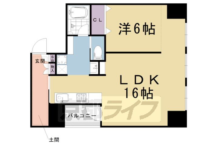 京都府京都市下京区茶磨屋町 京都河原町駅 1LDK マンション 賃貸物件詳細