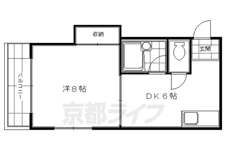 京都府京都市伏見区桃山水野左近東町 丹波橋駅 1DK マンション 賃貸物件詳細