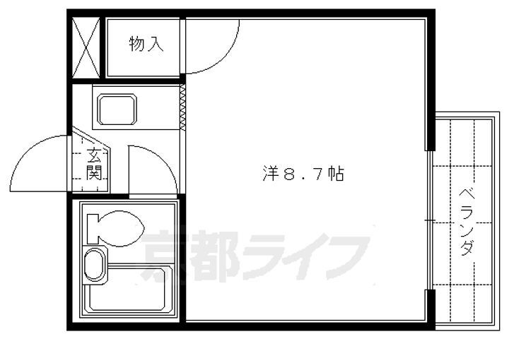 京都府京都市伏見区新町１２丁目 丹波橋駅 1K マンション 賃貸物件詳細
