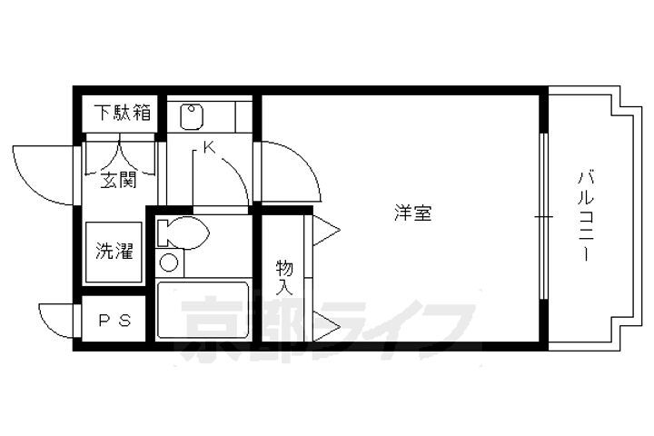 京都府京都市伏見区京町２丁目 伏見桃山駅 1K マンション 賃貸物件詳細