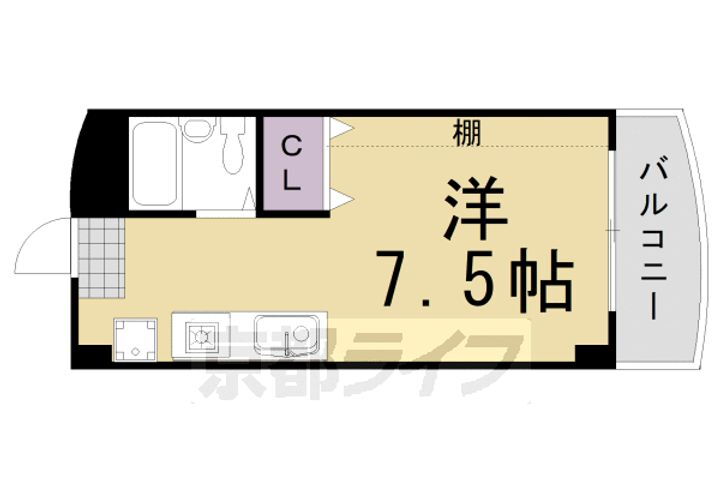 京都府京都市西京区大枝東長町 桂駅 1K マンション 賃貸物件詳細
