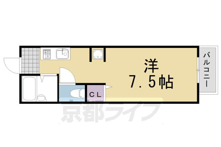 京都府京都市西京区桂久方町 桂駅 1K アパート 賃貸物件詳細
