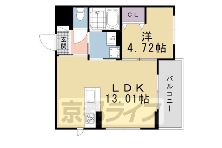 Ｔ−ｍａｉｓｏｎ　寺の内 2階 1LDK 賃貸物件詳細
